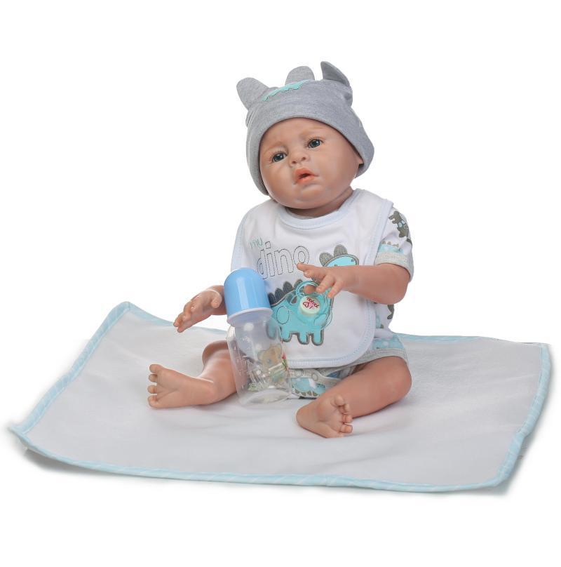 NPK Realistic Full Silicone Baby Doll for European & American Markets 48 cm