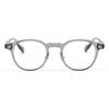 Stylish Reading Blue Light Boston Senior Reading Gray B1305 [FEISEDY] Glasses, Blocking, Women's Style, Ultra-Lightweight, Retro, Unisex, Round,