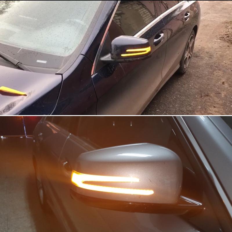 Sequential LED Turn Signal Side Mirror Lights For Mercedes A C E S CLA CLS Class