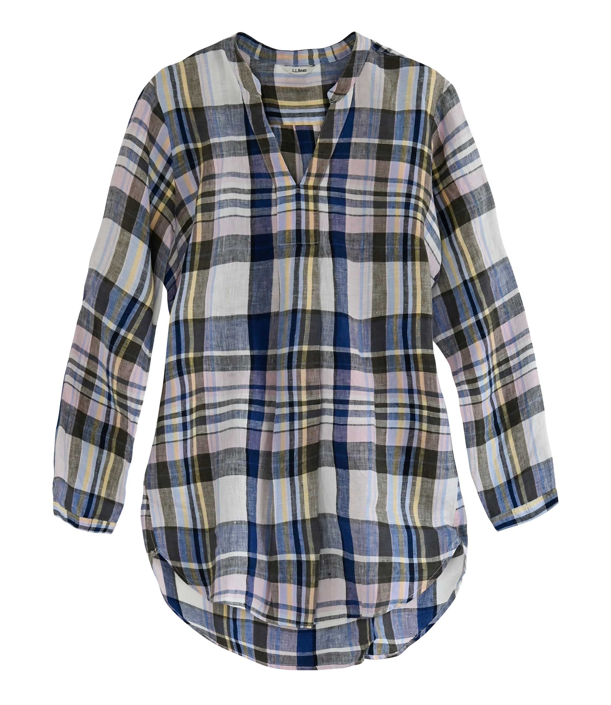 

Premium Washable Linen Long Tunic Plaid Japan Fit M Sailcloth White 1000031695 [LL Bean] Women s Shirt,