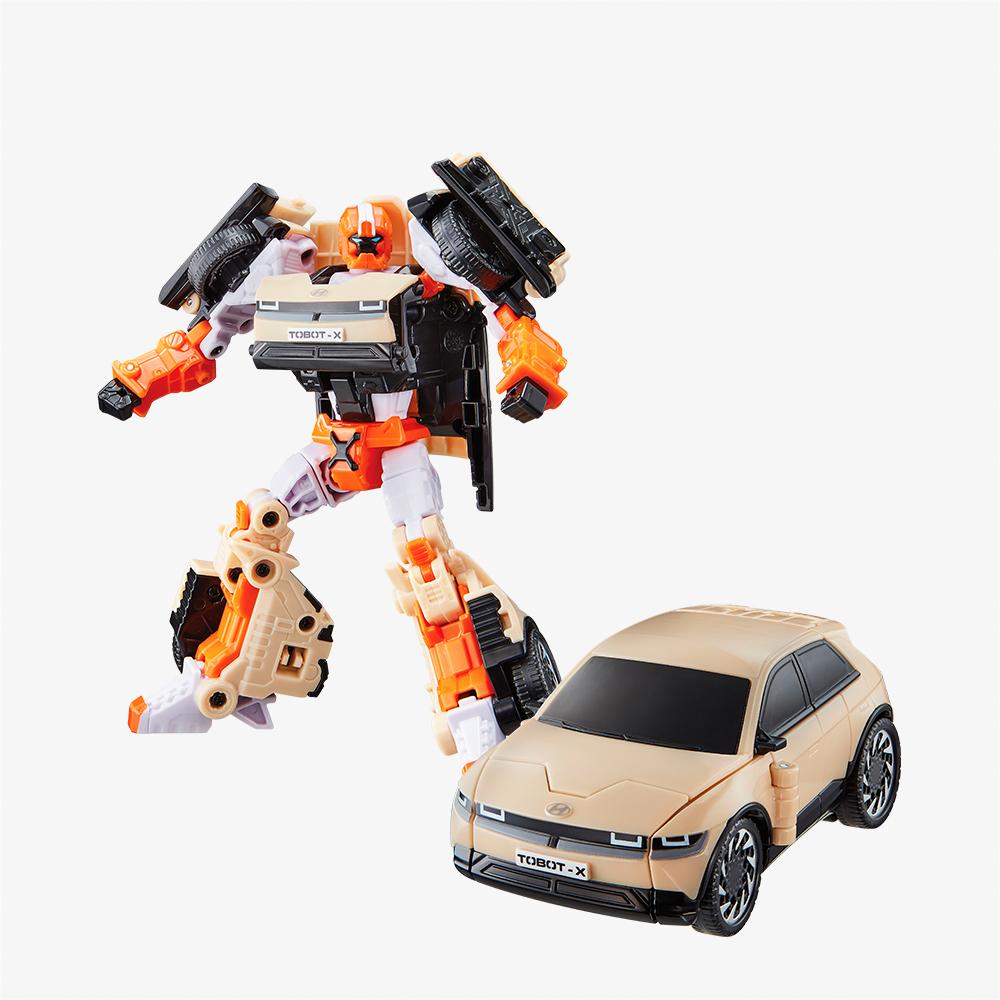 [young toys] Smart Tobot X Transforming Robot Action Figure (Medium, Ioniq 5 Mode)