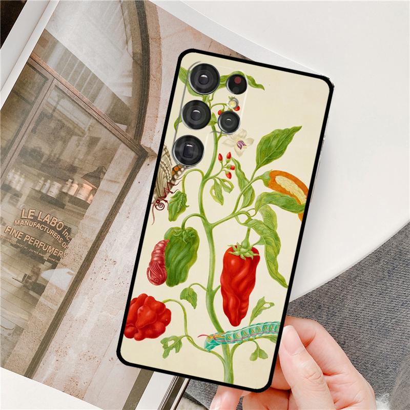 Red Chilli Pepper Pattern Phone Case For Samsung Galaxy S24 Ultra S9 S10 S20 S21 S22 S23 Plus S24 FE S25 Ultra Cover Galaxy S10