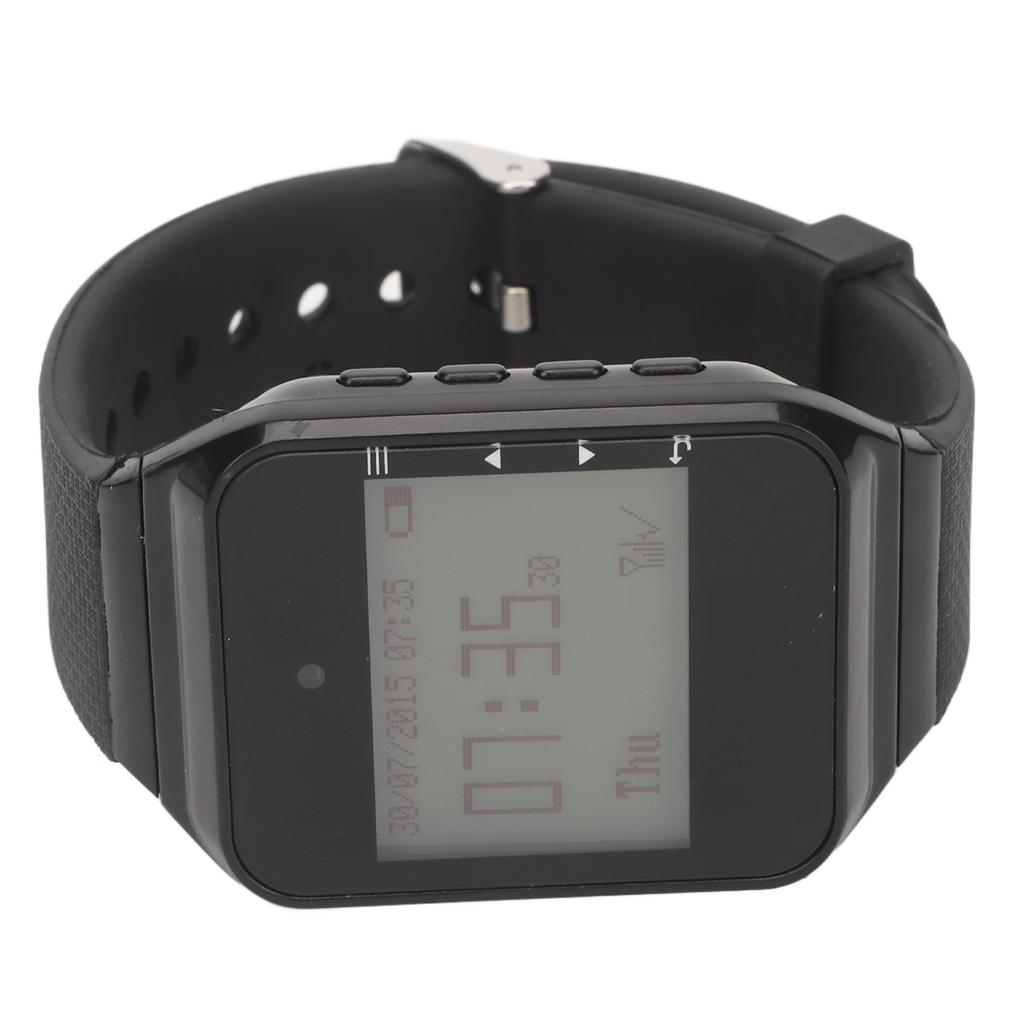Wireless Caregiver Watch 1 to 10 RF Technology Removable Rechargeable Battery Time Display Wireless