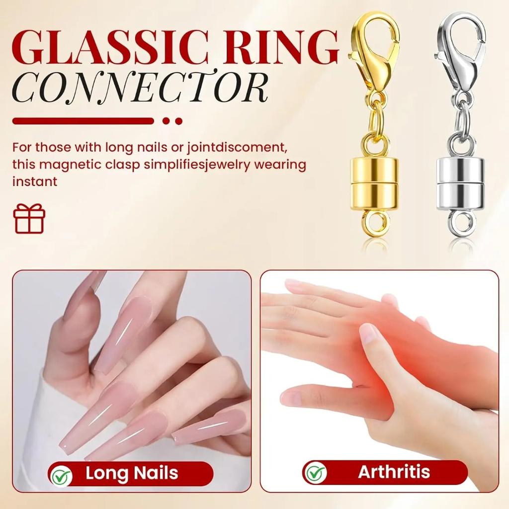20PCS Gold & Silver Magnetic Clasps for Necklaces & Bracelets, Jewelry Closures by Buelkmag