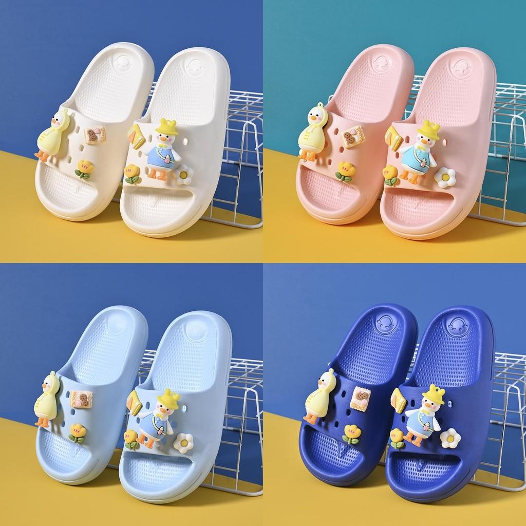 Summer Girls Stylish Cartoon Slides Lightweight Eva Soft Sole Home Slippers Children For
