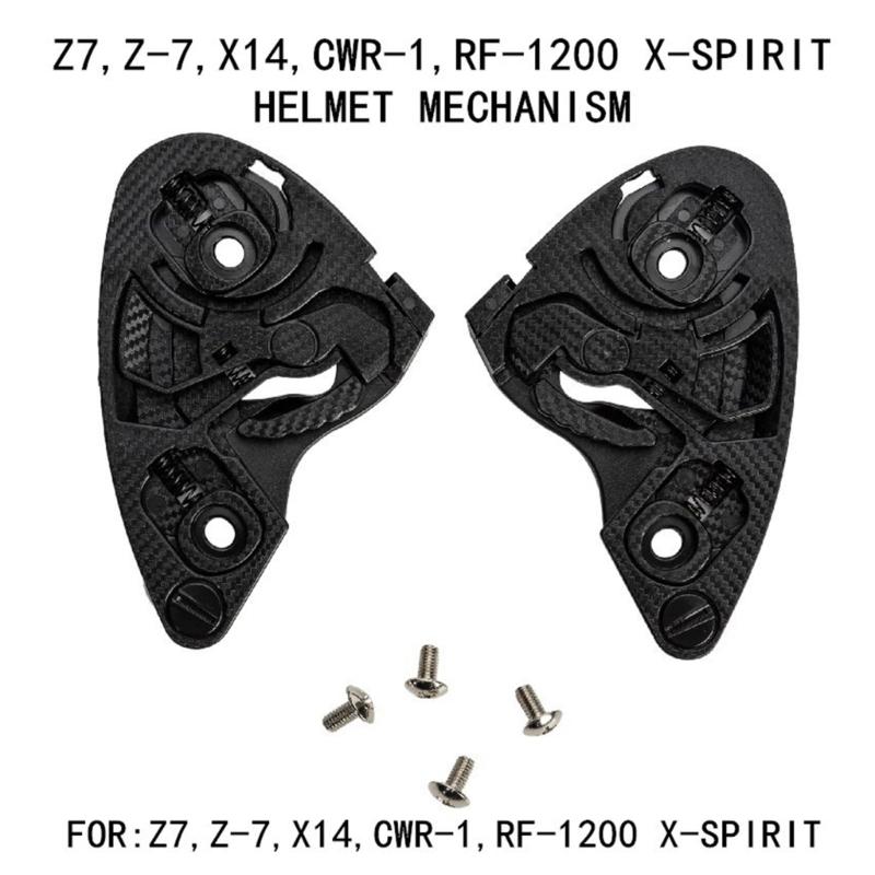 1 Pair Helmets Visors Base Plate & Screw Motorcycle Helmets Face Windshield Visors Base for CWR-1 Easy Installation