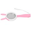 Magnifier Plastic Handle Cartoon Pink Rabbits Handheld HD ABS Comfortable Grip Reading Magnifying Glass