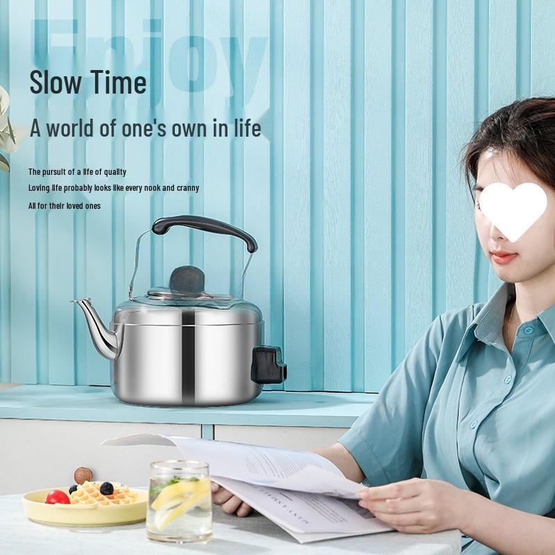 Large Capacity Stainless Steel Electric Kettle - Hot Water Boiler & Teapot for Home