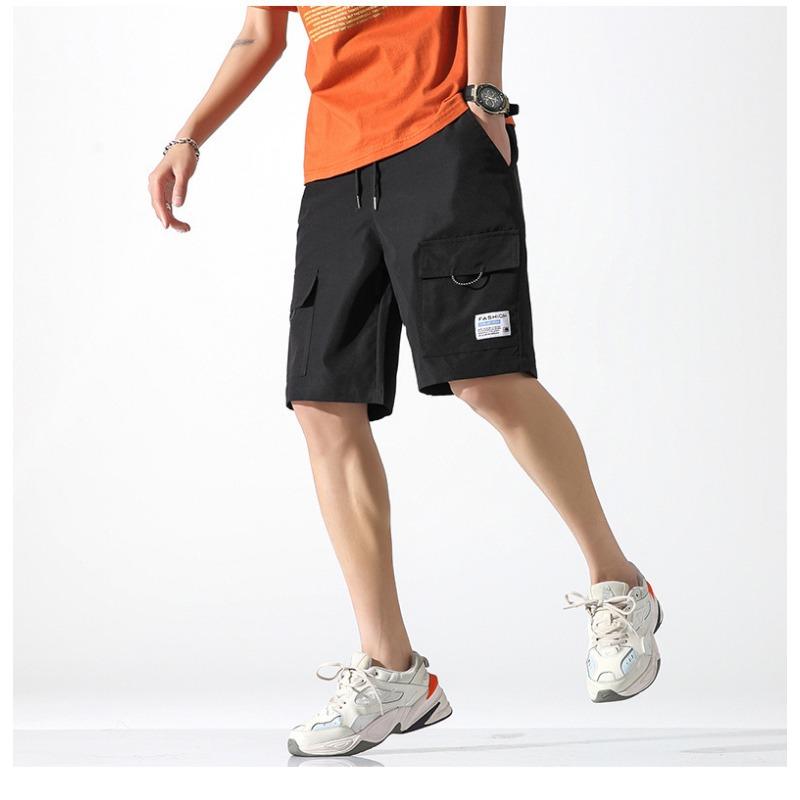Summer Men's Workwear Five Quarter Pants, Loose, Casual, Versatile, Thin, Multi Pocket Quick Drying Shorts