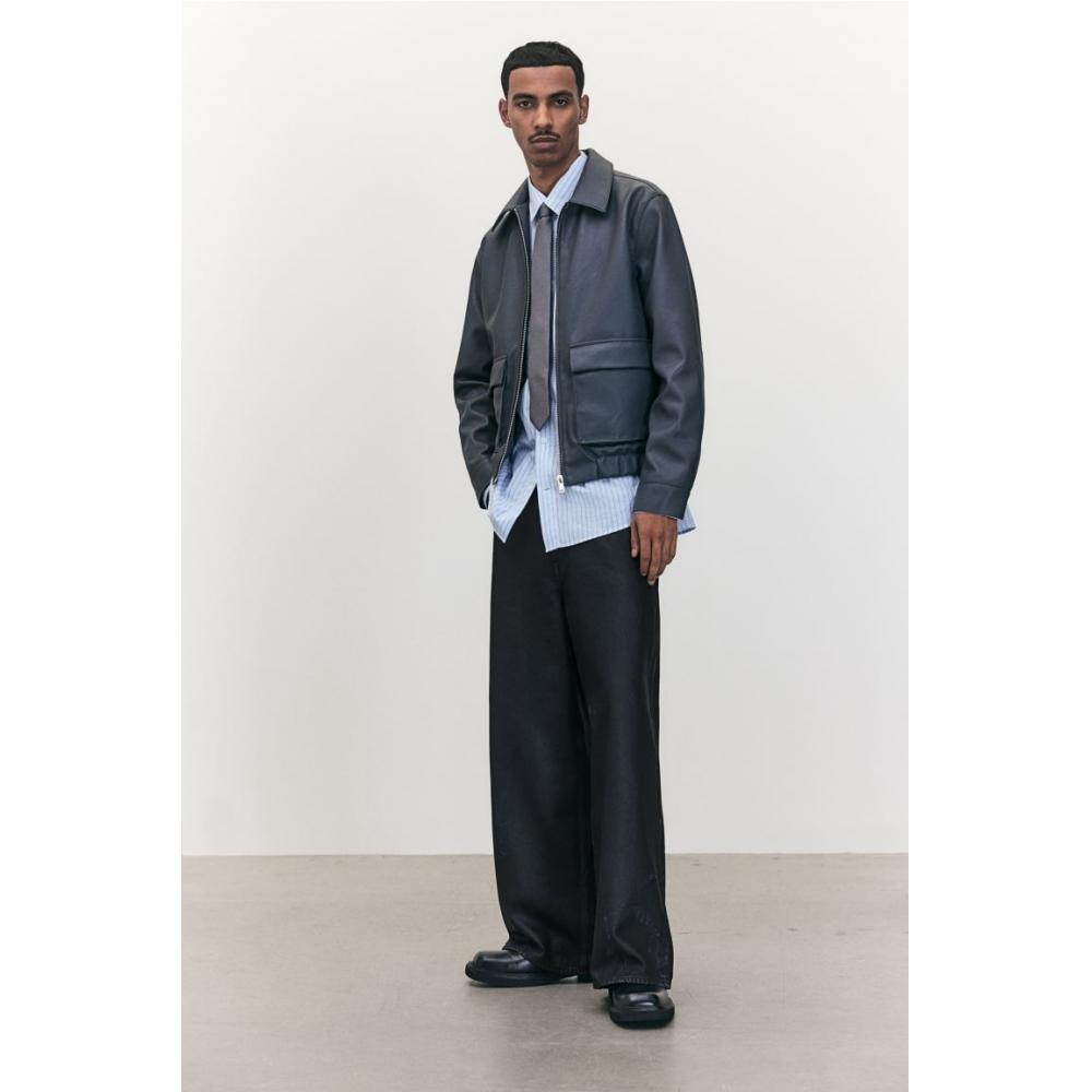 

Джинсы HM HighH Waist Wide черные 28/30