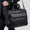 Genuine Leather Bag Leather Men's Bag, Business Briefcase, Retro Men's Messenger Handbag, 15.6-inch Leather Computer Bag