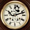 Seiko Clock Pendulum Wall Mickey Mouse Character Quartz Dark FS805B Clock, Design, Movement, Brown, 395x233x102mm,