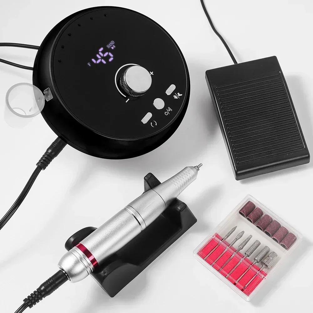 45000RPM Electric Nail Drill Professional Manicure Machine With Brushless Motor Nails Sander Set Nail Salon Polisher Equipment