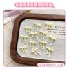 30Pcs Ribbon Bow Nail Art Charms 3D Nail Decoration Macaron Color Manicure Accessories Resin Material Diy