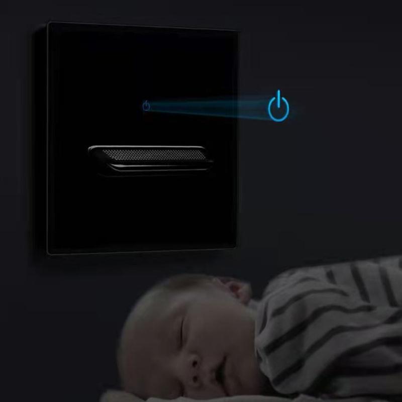 Upgrades Toggles Resets Electrical Switches Panel Hardened Glass Cover Strong Design Wall Mounted Accessory for Household