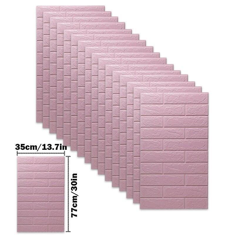 

20 шт. 3D пенопластовые наклейки на стену, панели, кирпичные водостойкие клейкие обои, гостиная, спальня, домашний декор для ванной комнаты Pack of 20