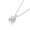 Gica Gema Collane di Diamanti ad Alto Contenuto di Carbonio Argento Sterling 925 Pendente Quadrato 4 Griffe Design Unico Romantico Gioiello Fine Regali per Feste Nuziali Nuova Tendenza