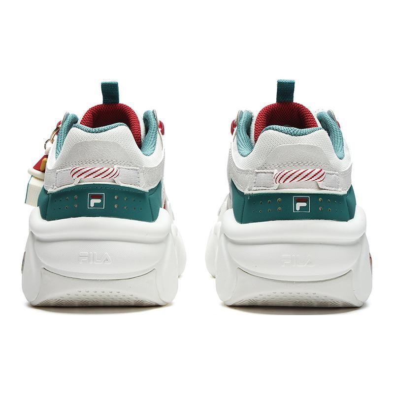 FILA Panini Comfortable Versatile Durable Low-Top Sports Casual Shoes Women sneaker White Green F12W312113FSL