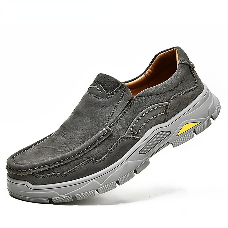 Men Shoes Genuine Leather Flats Men Loafers High Quality Outdoor Men Sneakers Rubber Male Casual Shoes
