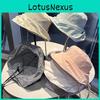 Ice Silk Brim Hat With Wrinkled Pattern And Sun Shield For Women In Spring And Autumn