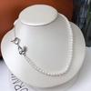 Collana clavicola con perle d'acqua dolce di lusso leggero 2024 - Design elegante e squisito per donna