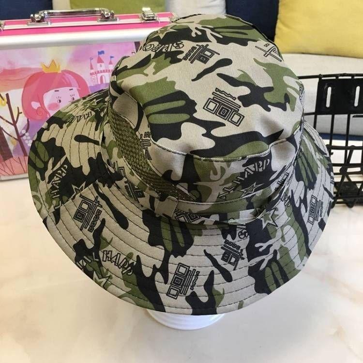Student Hat Children's Sun Protection Outdoor Camouflage Hat Fishing Sun Protection Fisherman Hat Women's Hat