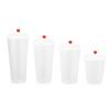 Disposable Frosted Milk Tea Cups with Lids