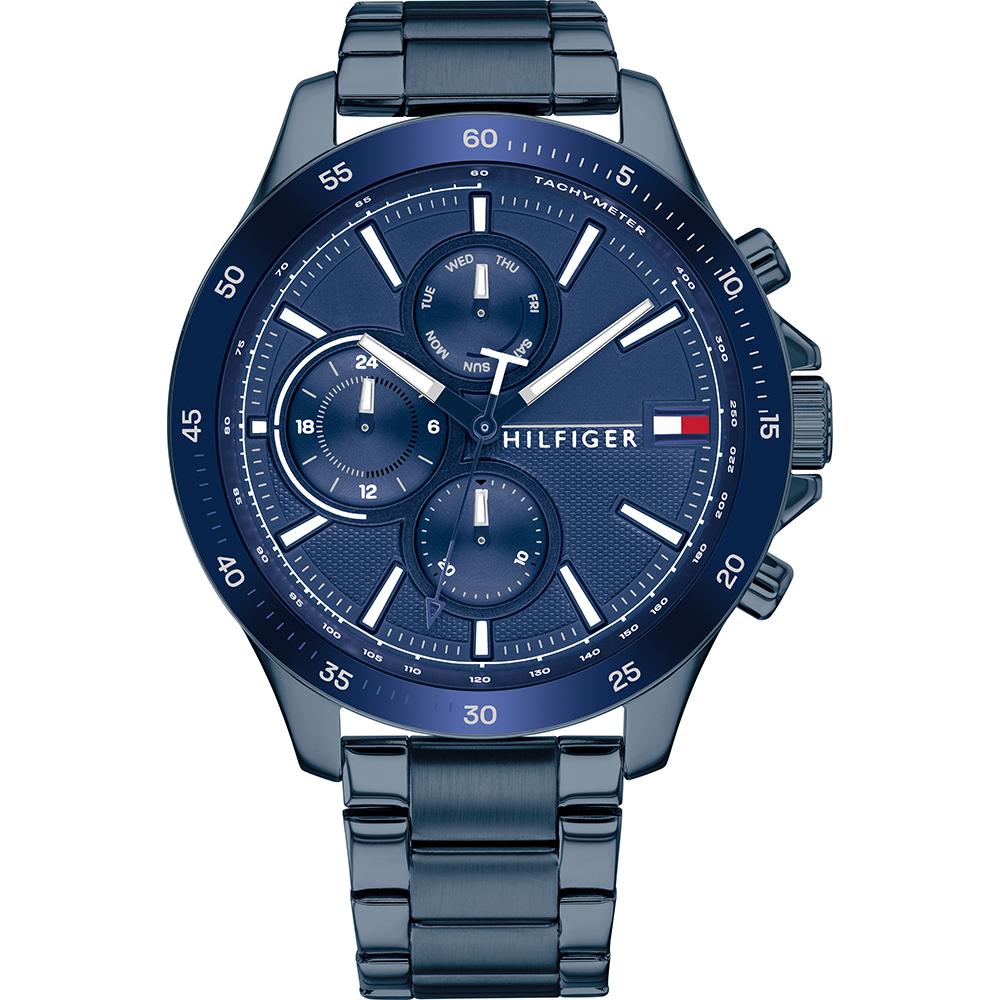 Tommy Hilfiger Blue Dial Blue Metal Strap Men s Quartz Watch 1791720 синий