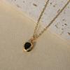 Simple Round Pendant Necklaces for Women Zirconia Necklace Wedding Party Jewelry Accessories