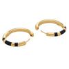 Premium Gold Copper Plated 18K Real Gold Drop Glaze Earrings, Ear Buckles, Fashionable Retro Simple Temperament Versatile Earrings