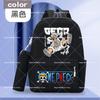 2pcs One Piece Backpack with Pencil Case Student Schoolbag Casual Large Capacity Backpack Boys Men Cartoon Anime Bookbag Gift