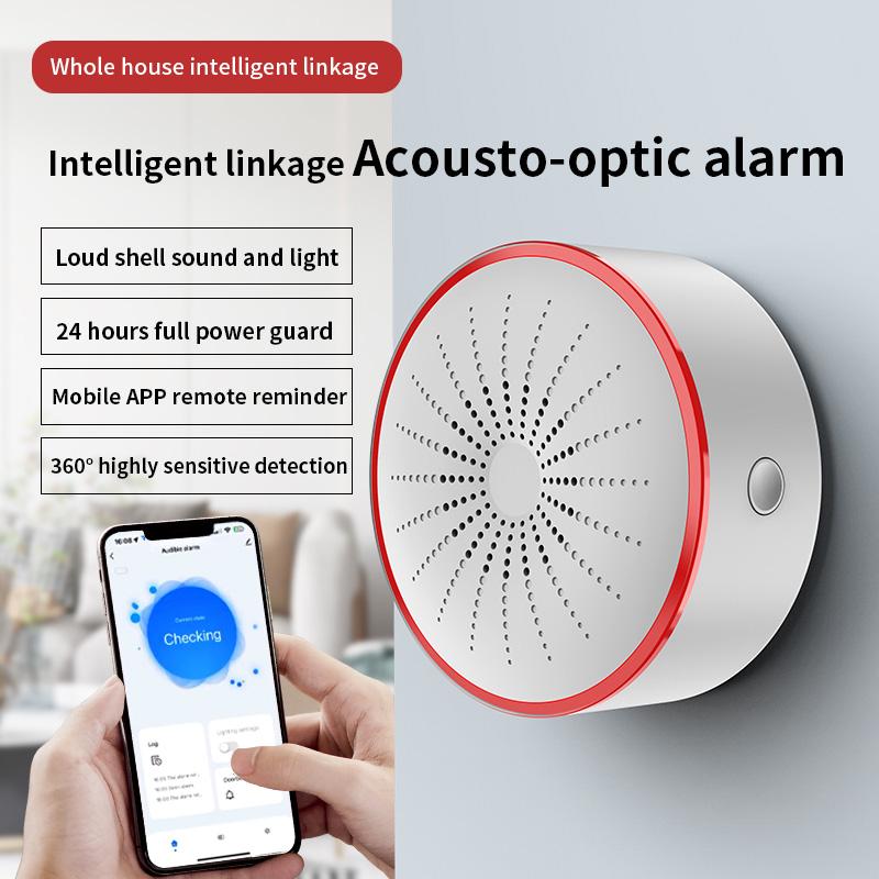 Tuya Wifi Zigbee Smart Siren Alarm For Home Security Sound And Light Alarm Sensor Smart Life APP Control Alexa Google Assistant