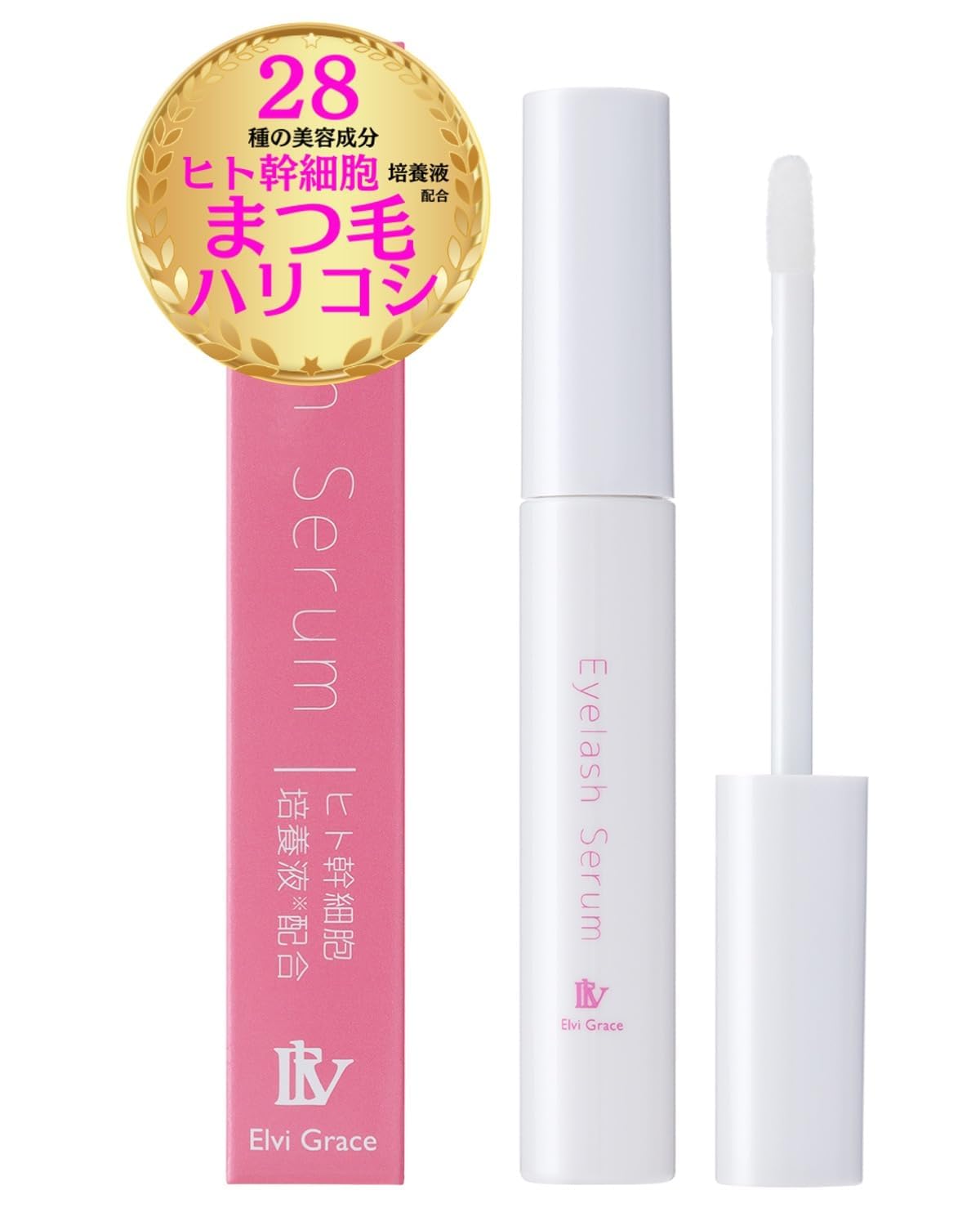 

Elvi Grace Накладные ресницы Накладные ресницы Накладные ресницы Тушь для бровей Накладные ресницы Сыворотка 5 мл на основе стволовых клеток человека, Перманентная завивка, Покрытие, Усиление, Уход за кожей под глазами, Праймер, Наращивание, розовый