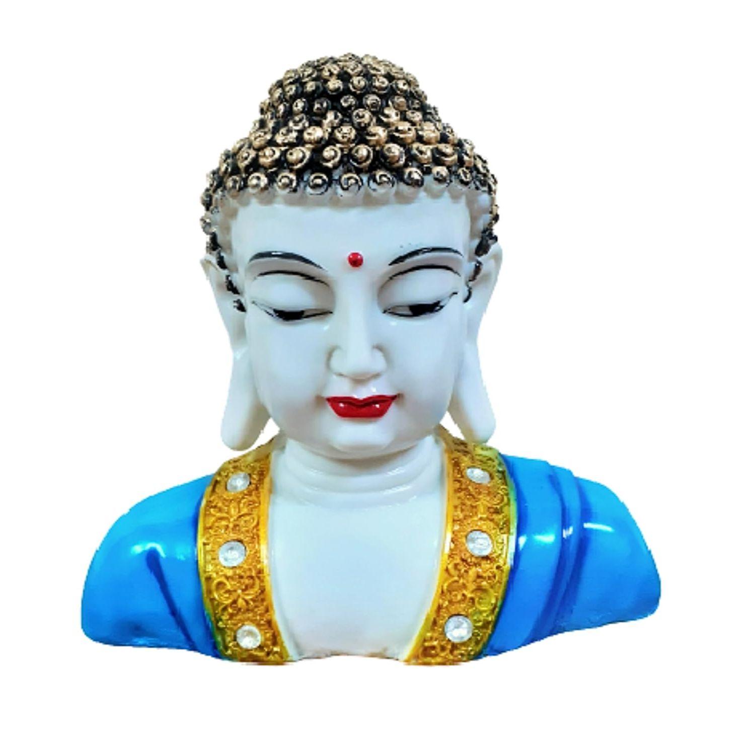 

Статуя Гаутамы Будды для домашнего декора Большой размер Половина тела Лицо Будды Статуэтки для сада Гостиная Домашнее украшение