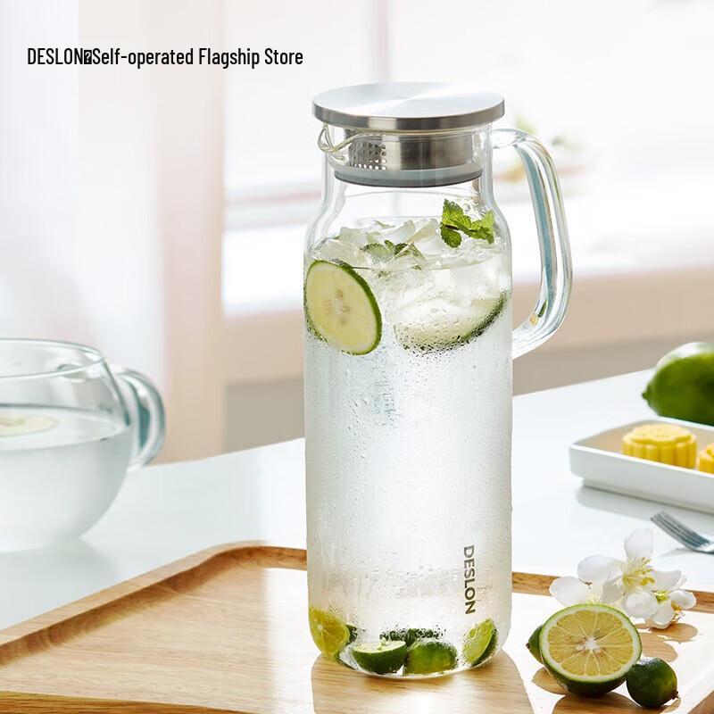 DESLON 1.8L High Borosilicate Glass Cold Water Pitcher