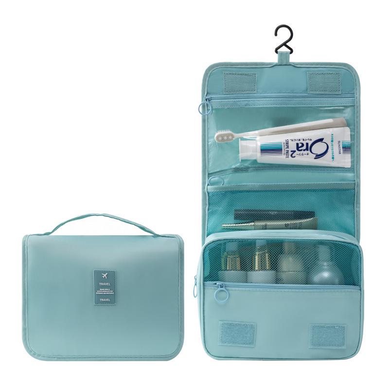 Waterproof Travel Wash Bag with Hook - Large Capacity Wet/Dry Separation