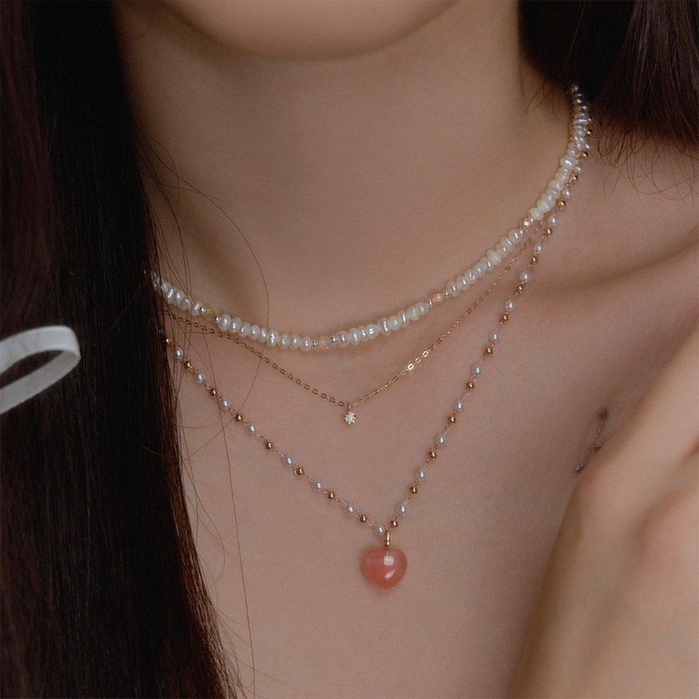 Surgical Sweet Pearl Chain Necklace W