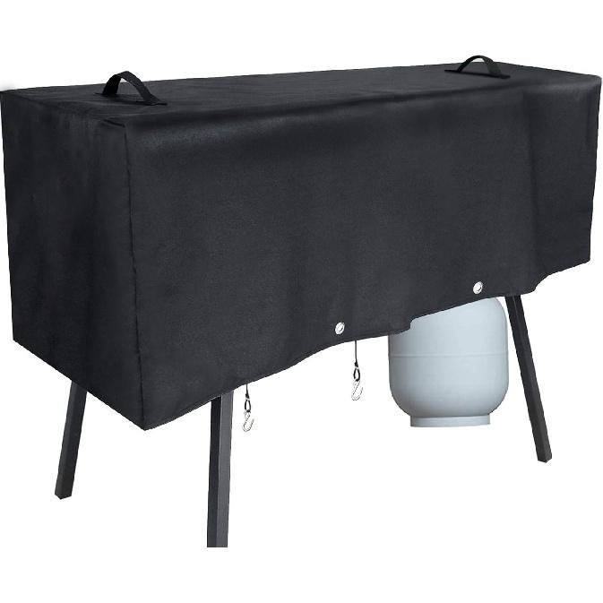 Patio Grill Cover for Camp Chef 3 Burner Stoves, Heavy-Duty Waterproof Grill Cover for PRO90, TB90LW, TB90LWG, TB90LWG15, DB90D, SPG90B, Hooks for
