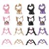 Skeleton Hand Figurine Halloween Gothic Love Heart Gesture Bone Hand