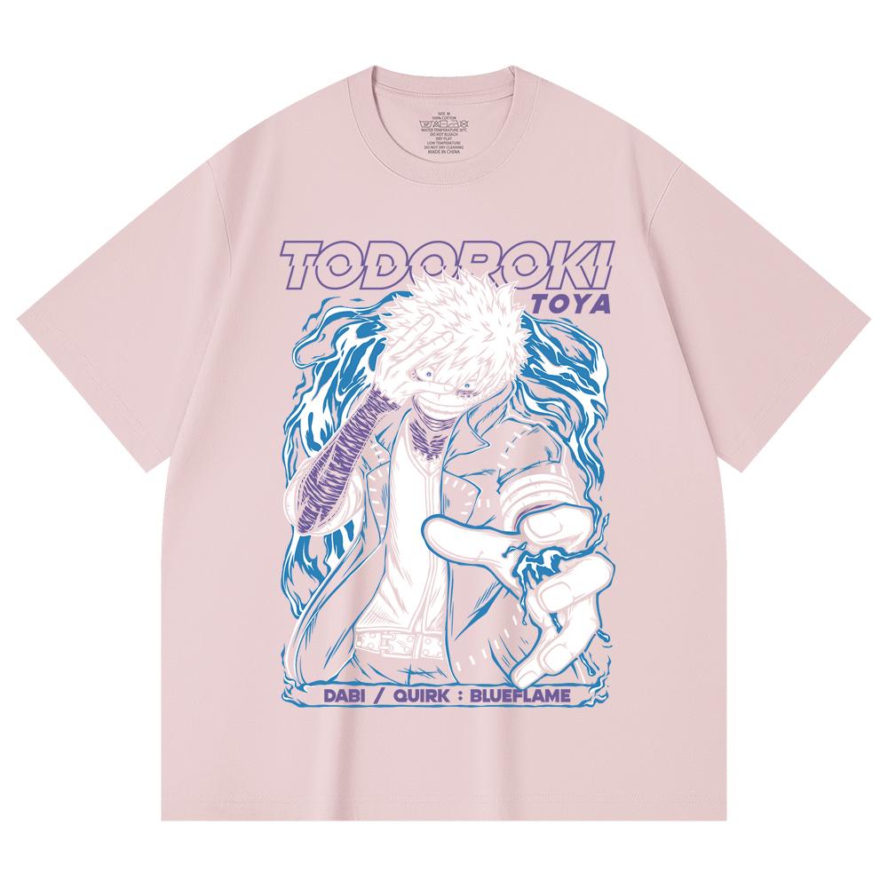 230 Gsm 100% Cotton My Hero Academia V11 Dabi Print Unisex Heavy Cotton T Shirt