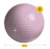 Inflatable gymnastic ball 65 cm - pink