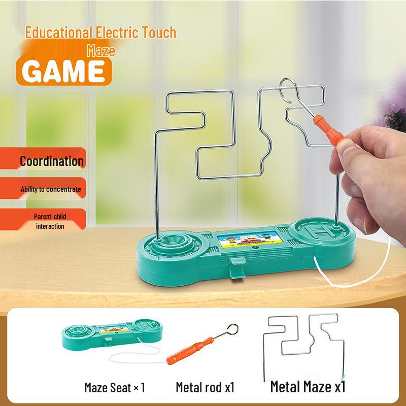 Electromagnetic Hot Wire Maze Educational Game for Hand-Eye Coordination and Concentration Training