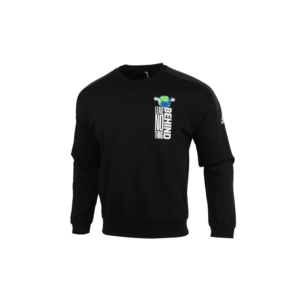 adidas Sweatshirts Men's Black Crew Neck Moderate Regular GF0032