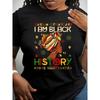 T-shirt à Col Rond Imprimé Géométrique Héritage Africain Grande Taille Femme Tricot Polyester Légèrement Extensible Pull Manches Courtes Toutes Saisons Haut Décontracté