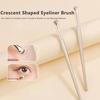 Crescent Eyeliner Brush Draw Eyeliner Eye And Contour Makeup Tools Upgrade Half Round Crescent Blade Eye Liner Makeup Brush
