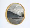 Rundes Holz-Loft-Spiegel 60 Cm Gold Bd Art