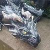 Large Squatting Dragon Resin Decorative Items, Decoration Design Large Squatting Posture Flying Dragon Home Design Ornaments