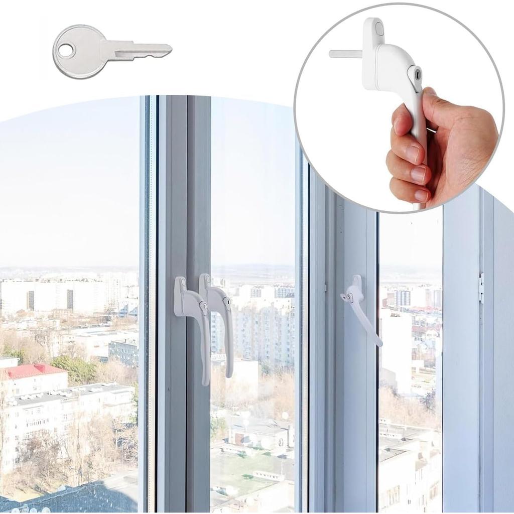 Fizzix Universal uPVC Window Handle Multi-Spindle – Durable Replacement Window Handle for uPVC Windows, Easy Installation