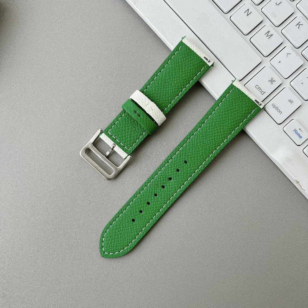 Dual Color Leather Bands For Huawei Watch GT 5 41mm Watchbands 18mm Universal Wrist Strap