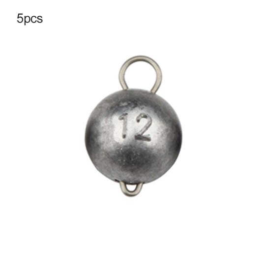 5Pcs 2g/4g/6g/8g/12g Fishing Jig Lead Head Weight Crank Hook Sinker Lure Carp